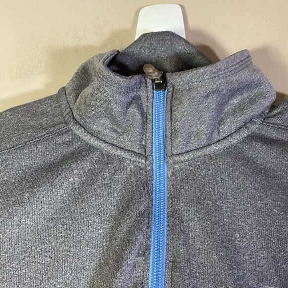 Champion UNC Tar Heels 1/4 Zip Pullover Shirt  Mens Size Medium Grey Lightweight - Picture 4 of 12